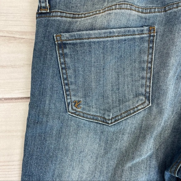 Kut from the Kloth Cameron Roll Cuff Straight Leg Jeans size 8 - Picture 4 of 12